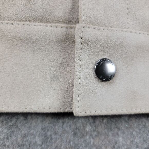 Todd Snyder Italian Suede Snap Dylan Jacket Sand Beige Size S NWT $998 *Flaw - Picture 11 of 14